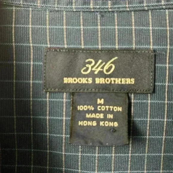 Brooks Brothers 346 Regular Fit No Iron 100% Cotton Button Down Shirt Size M - Picture 2 of 8